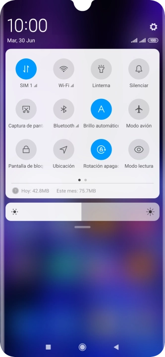 Pulsa el icono de ajustes. Pulsa el icono de ajustes.