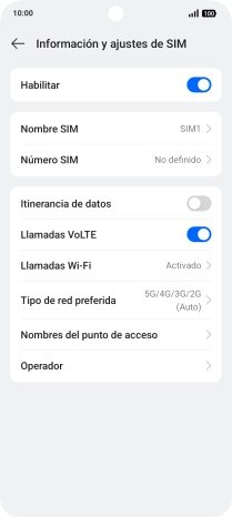 Pulsa el indicador junto a 