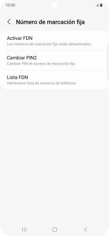 Pulsa Activar FDN.