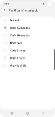 Pulsa el ajuste deseado. Pulsa el ajuste deseado.