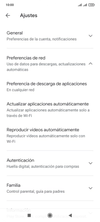 Pulsa Actualizar aplicaciones automáticamente. Pulsa Actualizar aplicaciones automáticamente.