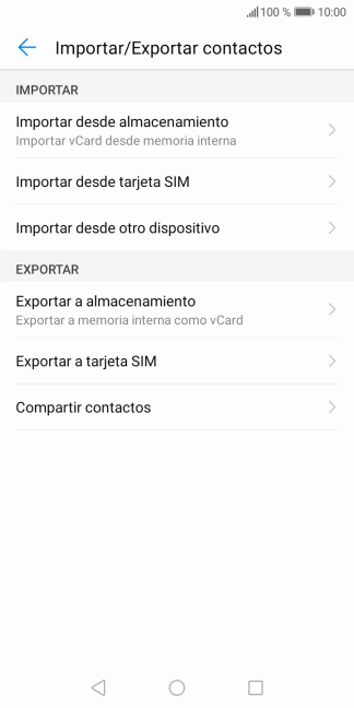 Pulsa Importar desde tarjeta SIM. Pulsa Importar desde tarjeta SIM.