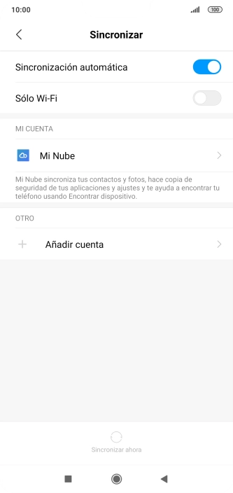 Pulsa Añadir cuenta. Pulsa Añadir cuenta.