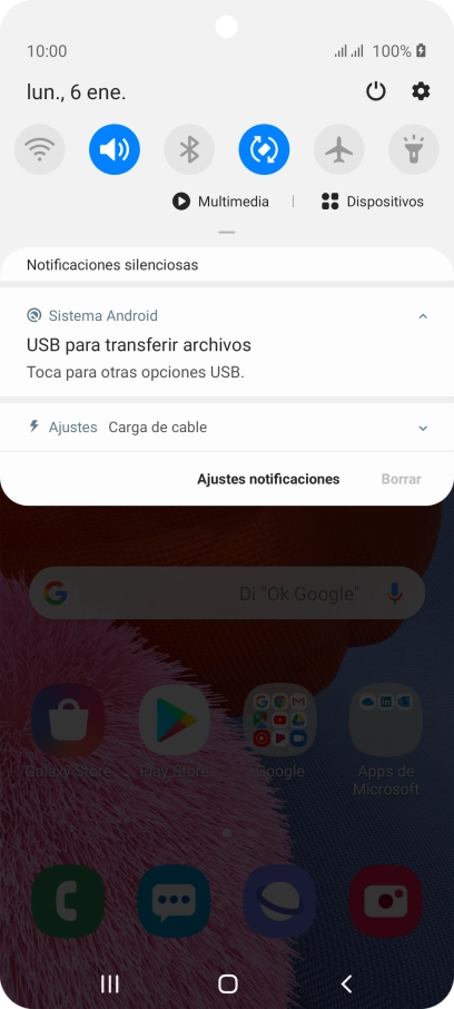 Pulsa Toca para otras opciones USB.. Pulsa Toca para otras opciones USB..