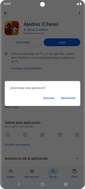 Pulsa Desinstalar. Pulsa Desinstalar.