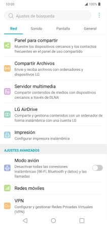 Pulsa Redes móviles. Pulsa Redes móviles.
