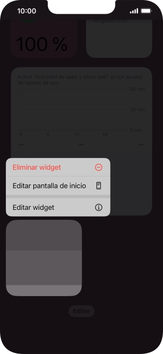 Pulsa Eliminar widget. Pulsa Eliminar widget.
