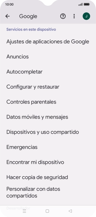 Pulsa Encontrar mi dispositivo.