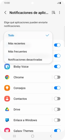 Pulsa el ajuste deseado. Pulsa el ajuste deseado.