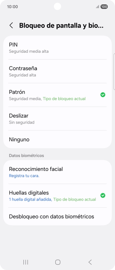 Pulsa Ninguno.
