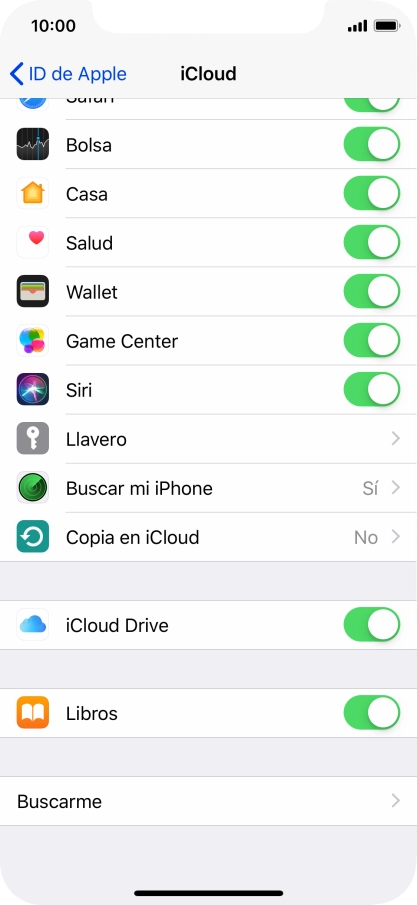 Pulsa Copia en iCloud.