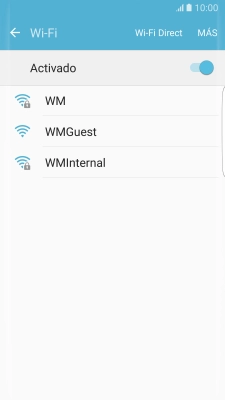 Pulsa la red wifi deseada.