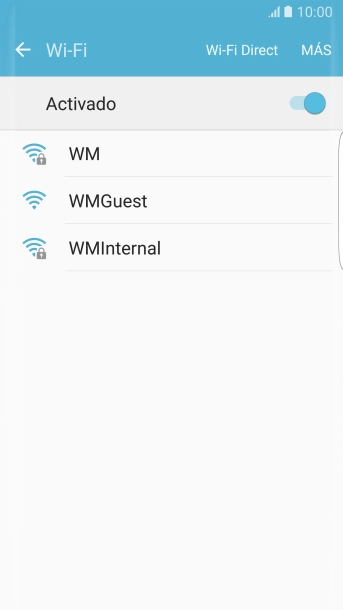 Pulsa la red wifi deseada.