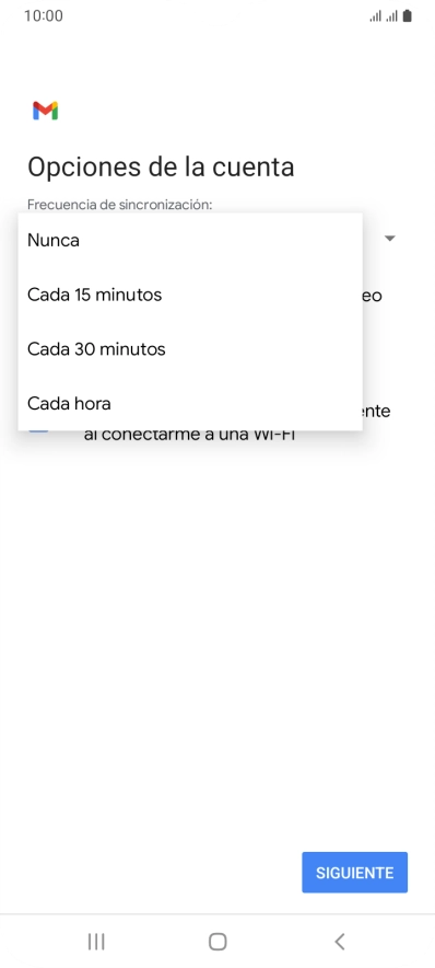 Pulsa el ajuste deseado. Pulsa el ajuste deseado.