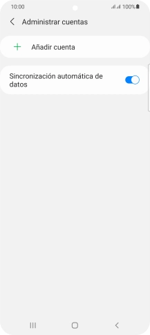 Pulsa Añadir cuenta. Pulsa Añadir cuenta.