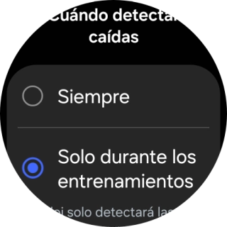 Pulsa el ajuste deseado.