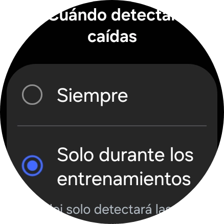 Pulsa el ajuste deseado.