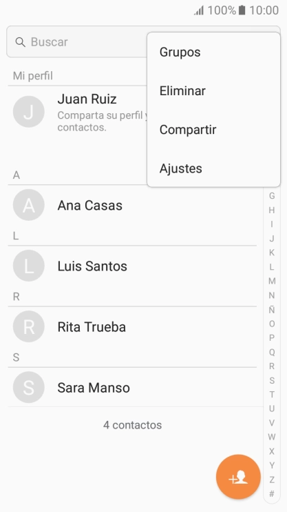 Pulsa Ajustes.
