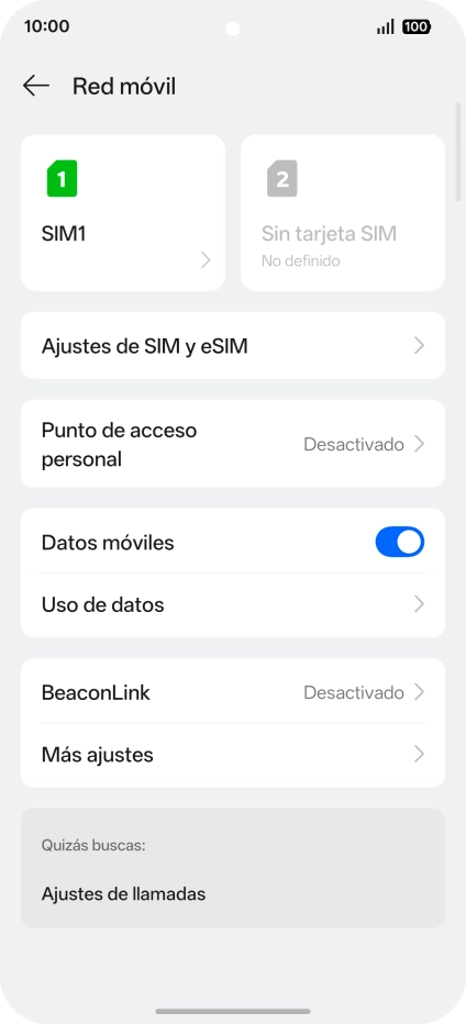 Pulsa Ajustes de SIM y eSIM. Pulsa Ajustes de SIM y eSIM.