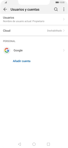 Pulsa la cuenta deseada. Pulsa la cuenta deseada.