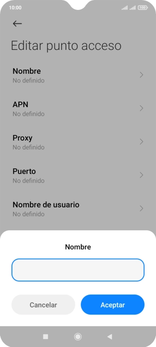 Introduce Vodafone Internet y pulsa Aceptar. Introduce Vodafone Internet y pulsa Aceptar.