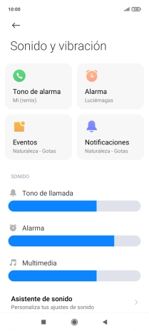 Pulsa Tono de alarma. Pulsa Tono de alarma.