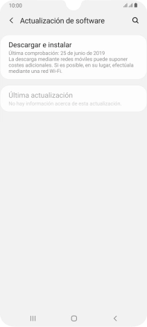 Pulsa Descargar e instalar. Si hay una versión de software nueva disponible, aparecerá ahora en la pantalla. Sigue las indicaciones de la pantalla para actualizar el software del teléfono. Pulsa Descargar e instalar. Si hay una versión de software nueva disponible, aparecerá ahora en la pantalla. Sigue las indicaciones de la pantalla para actualizar el software del teléfono.