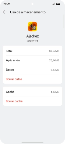 Pulsa Borrar caché. Pulsa Borrar caché.