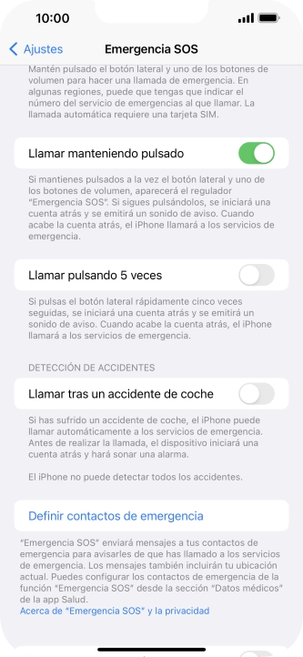 Pulsa el indicador junto a Pulsa el indicador junto a