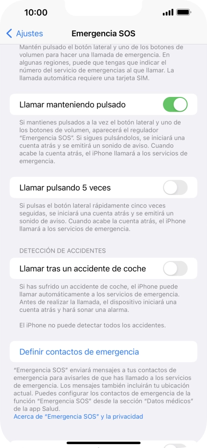 Pulsa el indicador junto a Pulsa el indicador junto a