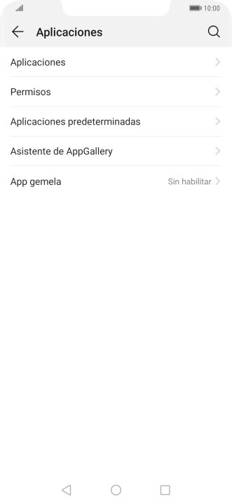 Pulsa Aplicaciones.