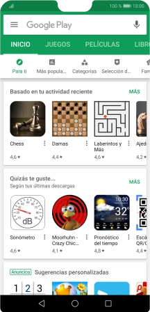 Desliza el dedo hacia la derecha desde la parte izquierda de la pantalla.