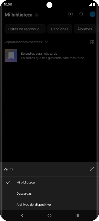 Pulsa una categoría y desplázate al archivo de música deseado. Pulsa una categoría y desplázate al archivo de música deseado.