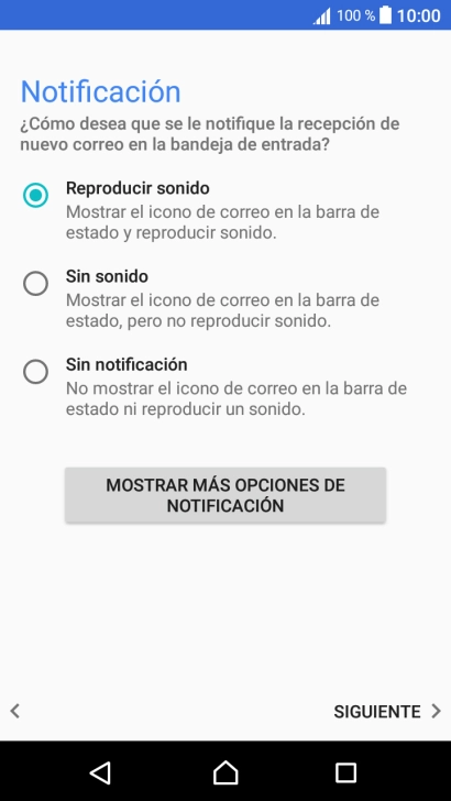 Pulsa el ajuste deseado. Pulsa el ajuste deseado.