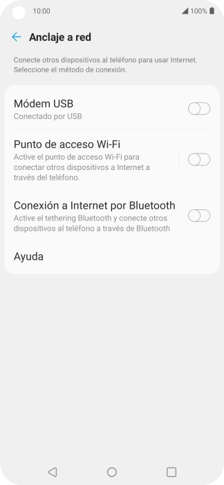 Pulsa Punto de acceso Wi-Fi.