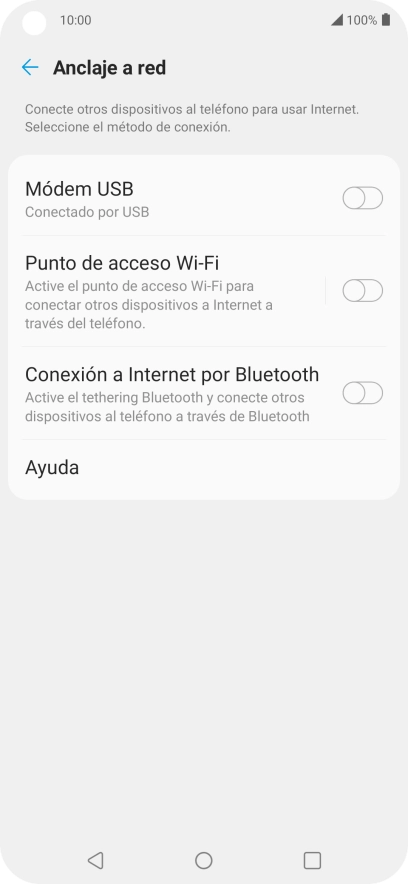 Pulsa Punto de acceso Wi-Fi.