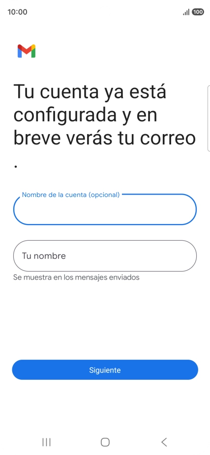Pulsa Tu nombre e introduce el nombre del remitente. Pulsa Tu nombre e introduce el nombre del remitente.