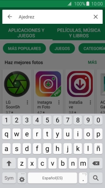 Introduce el nombre del tema o de la app y pulsa el icono de búsqueda. Introduce el nombre del tema o de la app y pulsa el icono de búsqueda.