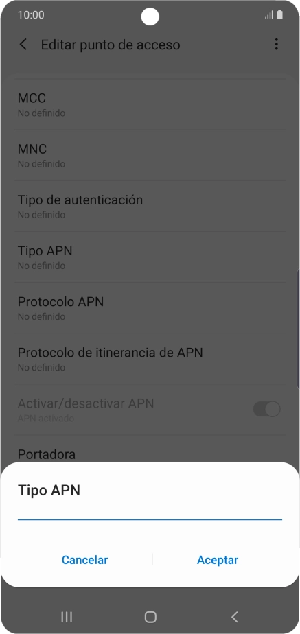 Introduce default y pulsa Aceptar. Introduce default y pulsa Aceptar.
