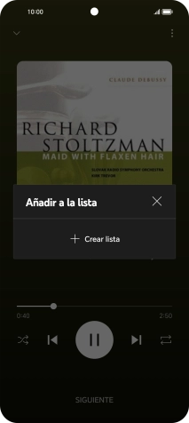 Pulsa Crear lista. Pulsa Crear lista.
