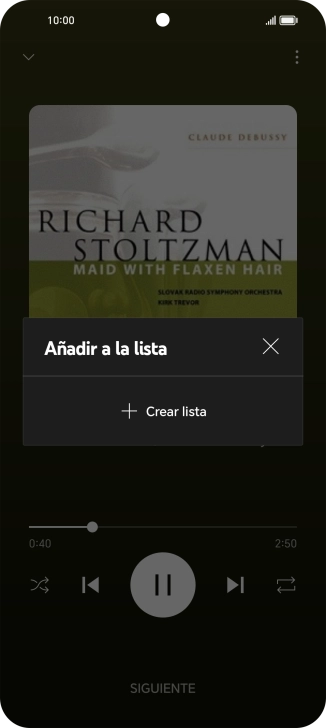 Pulsa Crear lista. Pulsa Crear lista.
