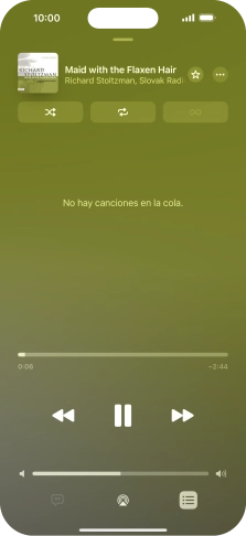 Pulsa el icono de reproducción aleatoria para activar o desactivar la función. Pulsa el icono de reproducción aleatoria para activar o desactivar la función.