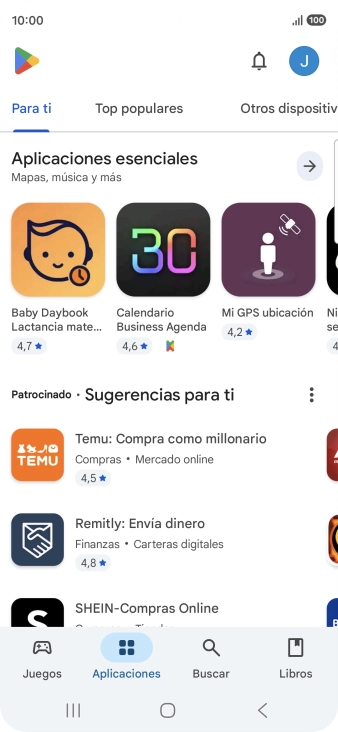 Pulsa el icono de perfil. Pulsa el icono de perfil.