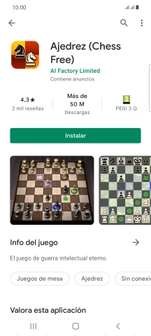 Pulsa Instalar y sigue las indicaciones de la pantalla para instalar la app. Pulsa Instalar y sigue las indicaciones de la pantalla para instalar la app.