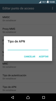 Introduce default y pulsa ACEPTAR. Introduce default y pulsa ACEPTAR.