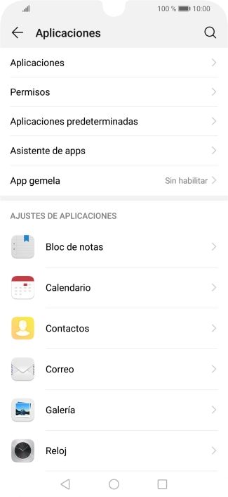 Pulsa Aplicaciones.