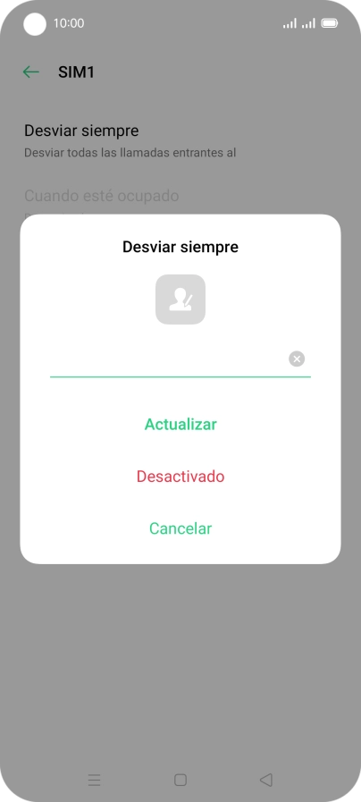 Pulsa Desactivado. Pulsa Desactivado.