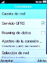 Selecciona Servicio GPRS para activar o desactivar la función.