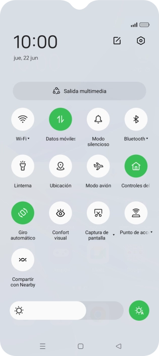 Pulsa el icono de ajustes. Pulsa el icono de ajustes.