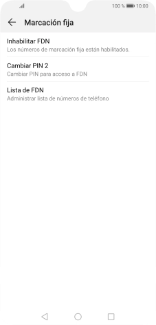 Pulsa Inhabilitar FDN. Pulsa Inhabilitar FDN.